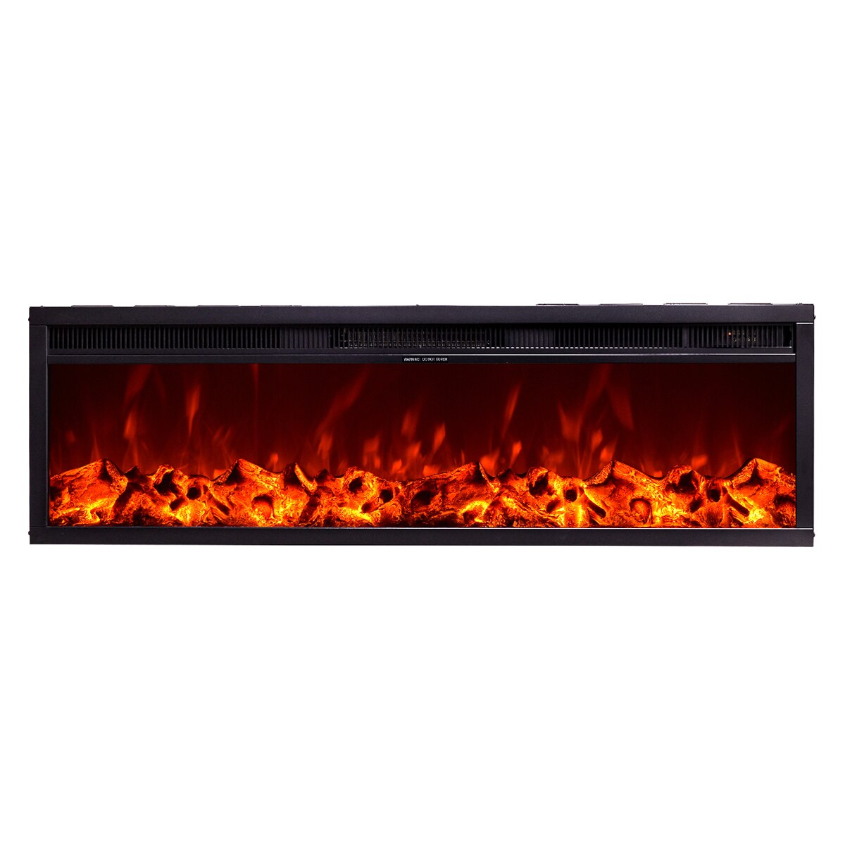 Focar electric incorporabil Tanzania, dimensiuni (I*L*A) :400*1280*180 mm, Efect 3D, Telecomanda, 2 trepte incalzire